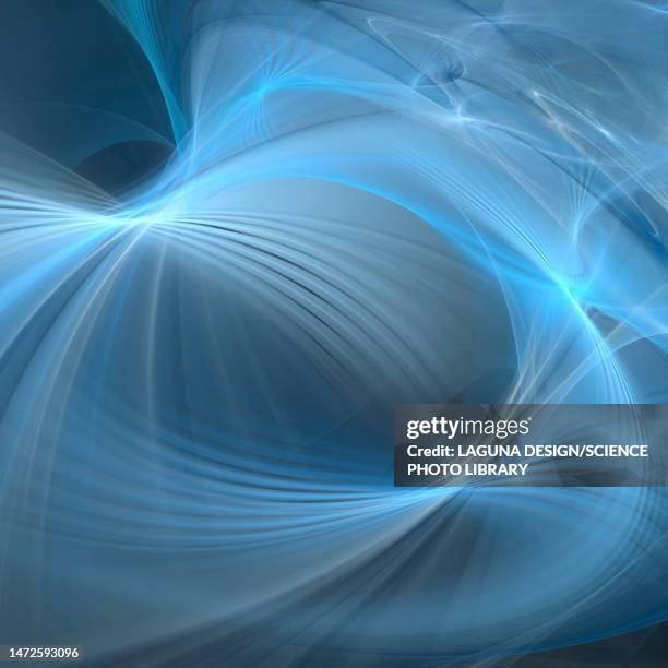 3d Interference Pattern Conceptual Illustration High-Res Vector Graphic ...