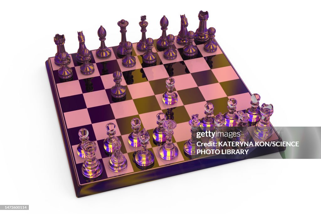 Chess game, illustration