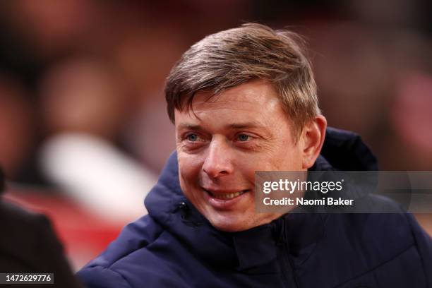 Jon Dahl Tomasson, Manager of Blackburn Rovers, looks on prior to the Sky Bet Championship between Stoke City and Blackburn Rovers at Bet365 Stadium...