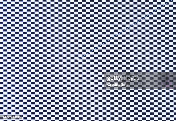 black and white mosaic pattern - paravant stock-fotos und bilder