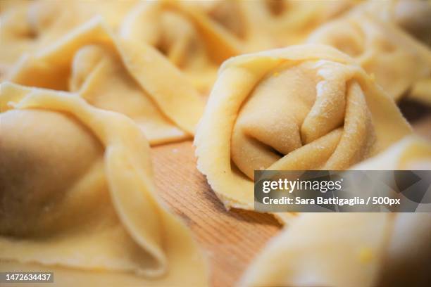 close-up of food on table - tortellini bildbanksfoton och bilder