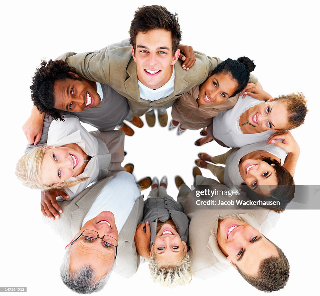 Group of people smiling