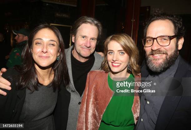 Lily Thorne, Josh Hamilton, Amy Herzog and Sam Gold pose at the opening night of The Jamie Lloyd Company's production of "A Doll's House" on Broadway...