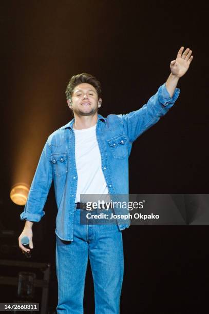 Niall Horan perform on stage as a special guest of Thomas Rhett on day one of the C2C Country To Country 2023 Festival at The O2 Arena on March 10,...