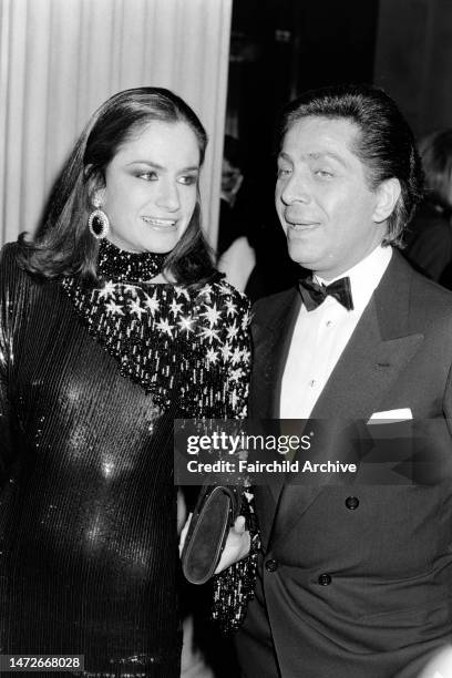 Designer Valentino Garavani and Georgina Brandolini d'Adda