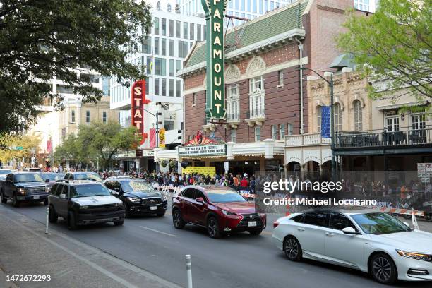 Fans line up for the "Dungeons & Dragons: Honor Among Thieves" world premiere during the 2023 SXSW Conference and Festivals at The Paramount Theater...