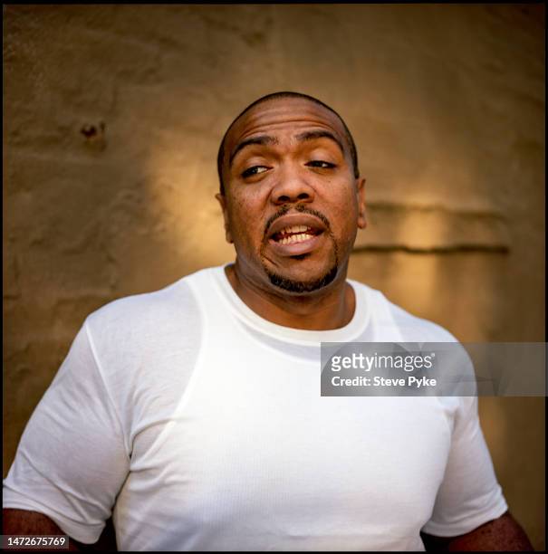 American record producer and rapper Timbaland, photographed for Rolling Stone magazine, New York City, 23rd October 2008.