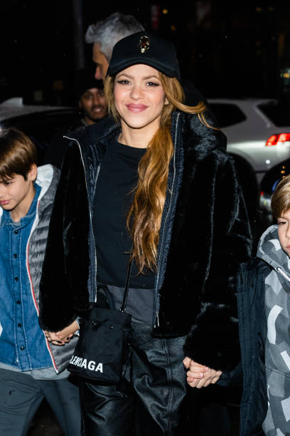 Shakira is seen in Midtown on March 10, 2023 in New York City.