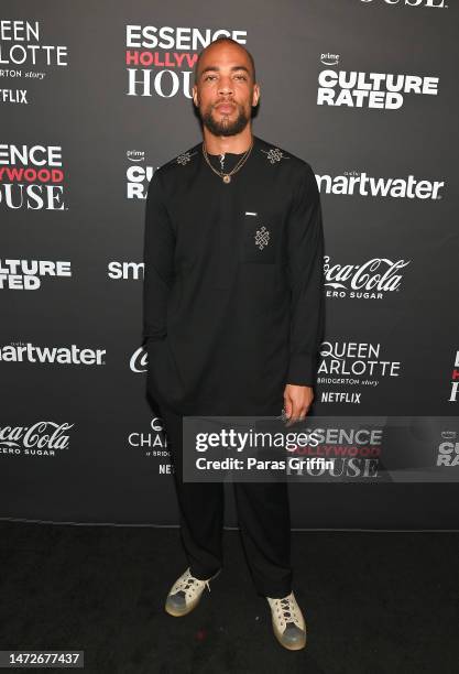 Kendrick Sampson attends 2023 ESSENCE Hollywood House at Goya Studios on March 10, 2023 in Los Angeles, California.