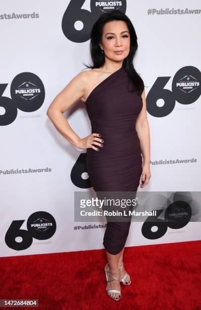 Actress Ming-Na Wen attends the 60th Annual International Cinematographers Guild Publicists Awards at The Beverly Hilton on March 10, 2023 in Beverly...