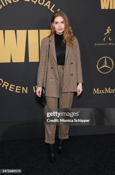 Holland Roden attends 2023 WIF Oscar Party at NeueHouse Los Angeles on March 10, 2023 in Hollywood, California.