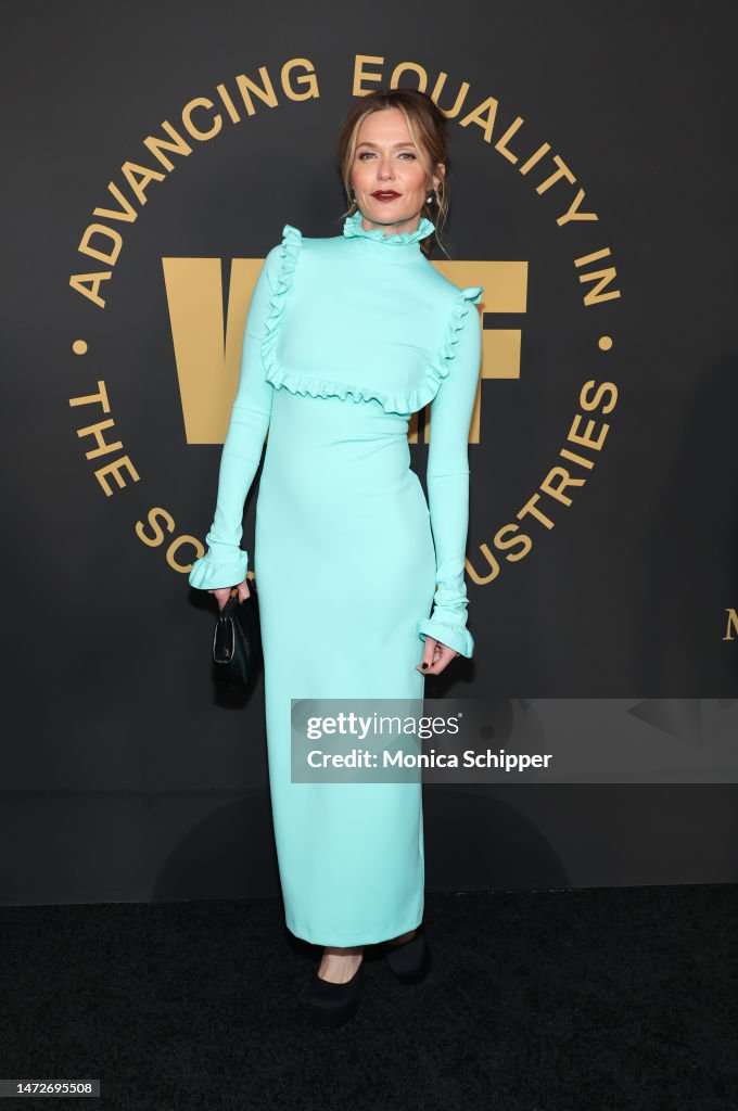 Katie Aselton attends 2023 WIF Oscar Party at NeueHouse Los Angeles