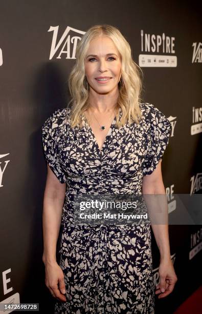 Chelsea Handler attends Variety Power of Comedy Presented By Inspire Brands at The Creek and The Cave on March 10, 2023 in Austin, Texas.