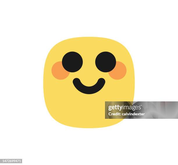 emoticon cube design - before after face stock illustrations