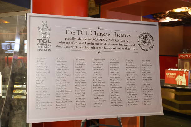 CA: Prototype Design For Large-Size Plaque Honoring Oscar Winners On Display At TCL Chinese Theater Forecourt