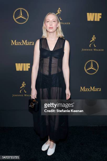 Anna Konkle attends the 16th Annual WIF Oscar® Party Presented By Johnnie Walker, Max Mara, And Mercedes-Benz on March 10, 2023 in Los Angeles,...