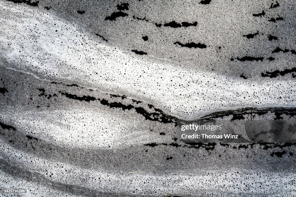 Many small water bubbles