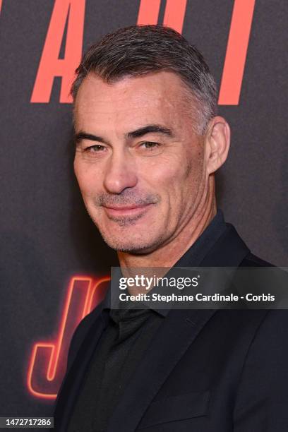 Chad Stahelski attends the "John Wick 4" Premiere at Le Grand Rex on March 10, 2023 in Paris, France.