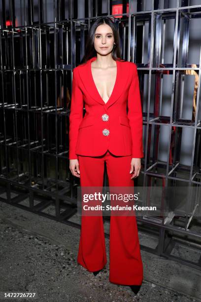 Nina Dobrev attends the 16th Annual WIF Oscar® Party Presented By Johnnie Walker, Max Mara, And Mercedes-Benz on March 10, 2023 in Los Angeles,...