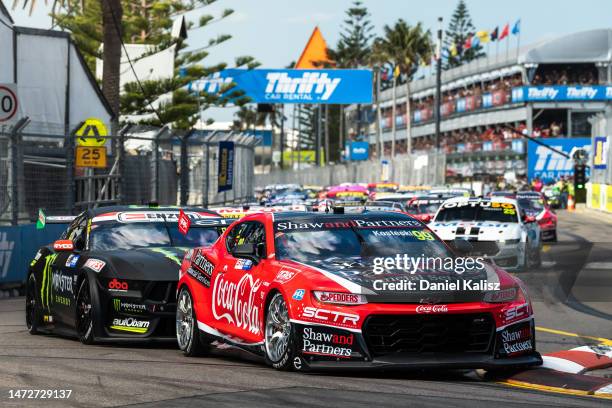 Brodie Kostecki drives the Coca-Cola Racing by Erebus Chevrolet Camaro during race 1, part of the 2023 Supercars Championship Series at on March 11,...