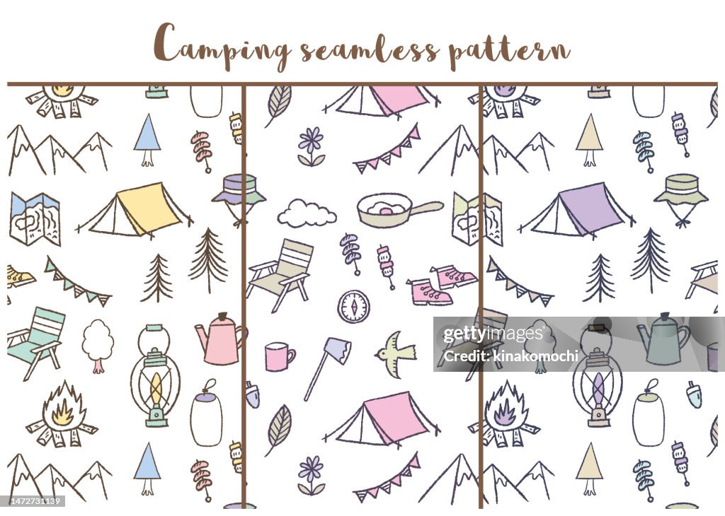 Camp Pattern Types Camp Pattern Seamless Set 02 High-Res Vector Graphic - Getty Images
