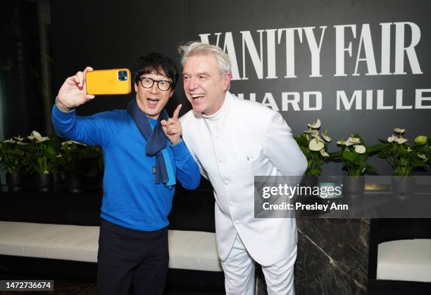 Ke Huy Quan and David Byrne arrive as Vanity Fair and Richard Mille host a private cocktail party honoring A24's "Everything Everywhere All at Once"...