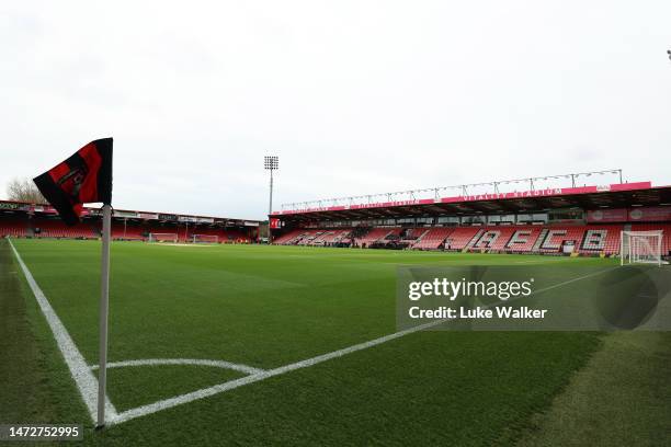 General view inside the stadium prior to the Premier League match between AFC Bournemouth and Liverpool FC at Vitality Stadium on March 11, 2023 in...