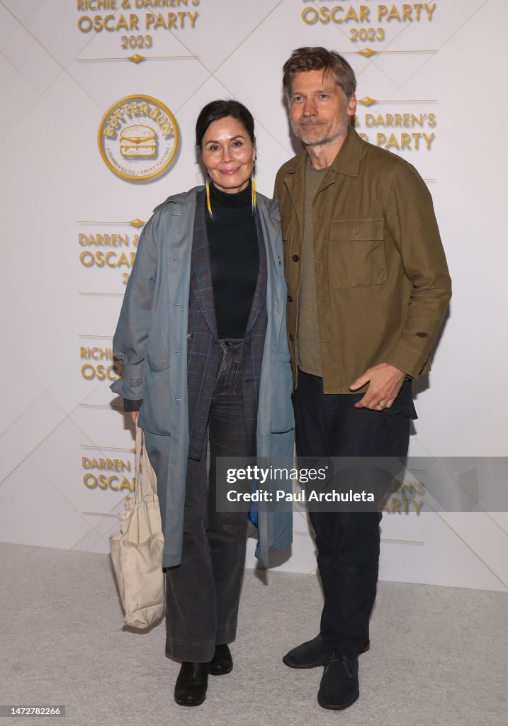 Actor Nikolaj Coster-Waldau and his Wife Nukaka Coster-Waldau attend