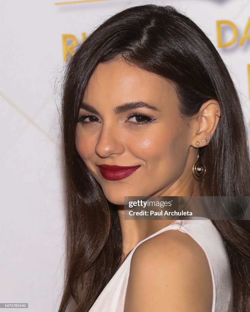 Actress Victoria Justice attends the Darren Dzienciol And Richie