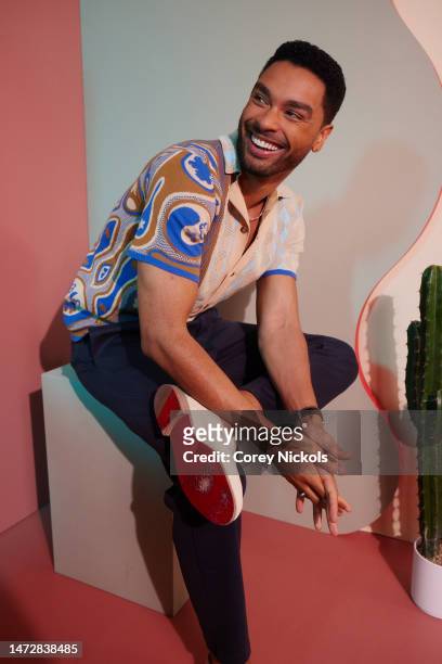 Rege-Jean Page visits the IMDb Portrait Studio at SXSW 2023 on March 11, 2023 in Austin, Texas.
