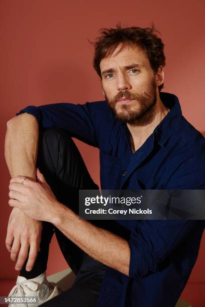 Sam Claflin visits the IMDb Portrait Studio at SXSW 2023 on March 11, 2023 in Austin, Texas.