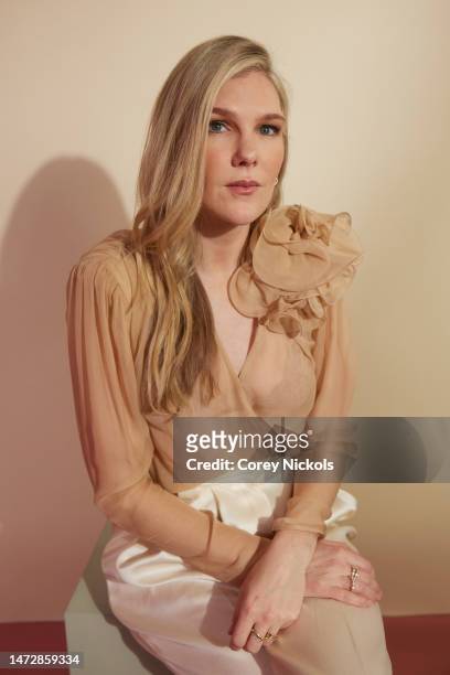 Lily Rabe visits the IMDb Portrait Studio at SXSW 2023 on March 11, 2023 in Austin, Texas.