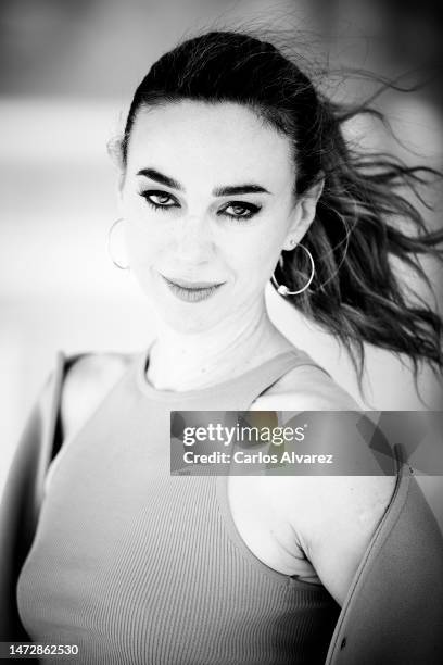 Actress Marta Hazas attends the Amigos Hasta La Muerte photocall at the Muelle 1 on March 11, 2023 in Malaga, Spain.