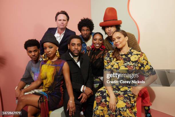 Brett Gray, Kara Young, Walton Goggins, Jharrel Jerome, Allius Barnes, Olivia Washington, Boots Riley and Carmen Ejogo visit the IMDb Portrait Studio...