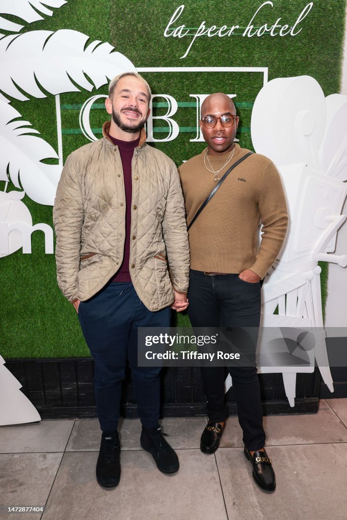 Monet Exchange Andy Short and Drag Queen Monet X Change attend the GBK Brand Bar
