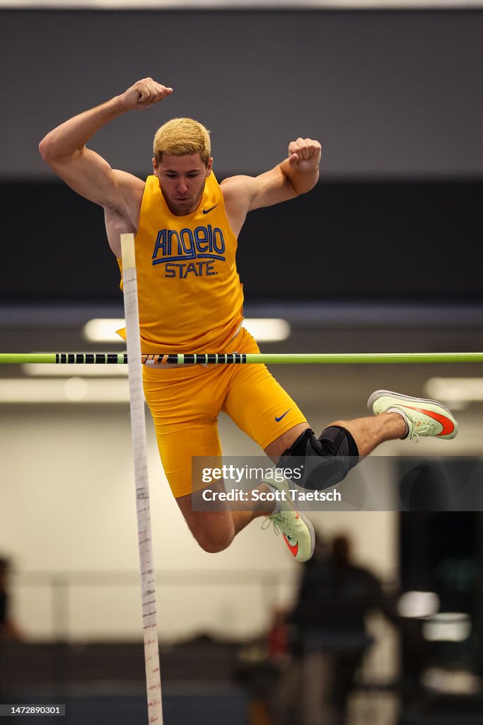 Simon Rey Rowing Simon Rey of Angelo State competes in the mens heptathlon pole vault ...