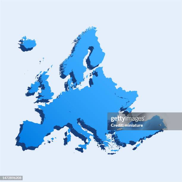 europe map - slovakia map stock illustrations