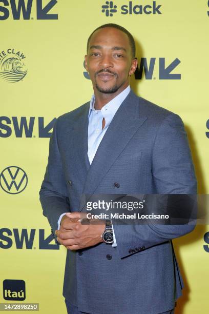 Anthony Mackie attends the "If You Were the Last" world premiere during 2023 SXSW Conference and Festivals at Stateside Theater on March 11, 2023 in...
