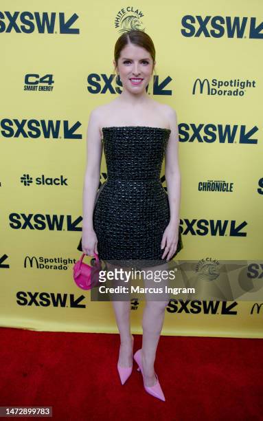 Anna Kendrick attends the Self Reliance premiere at SWSW 2023 at The Paramount Theatre on March 11, 2023 in Austin, Texas.