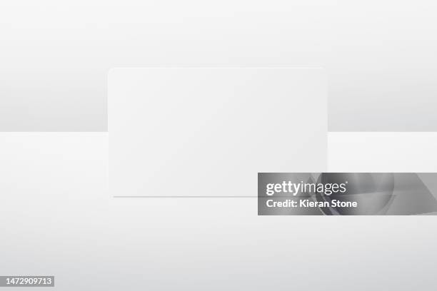 blank card template studio shot mock-up - white magazine cover stock pictures, royalty-free photos & images