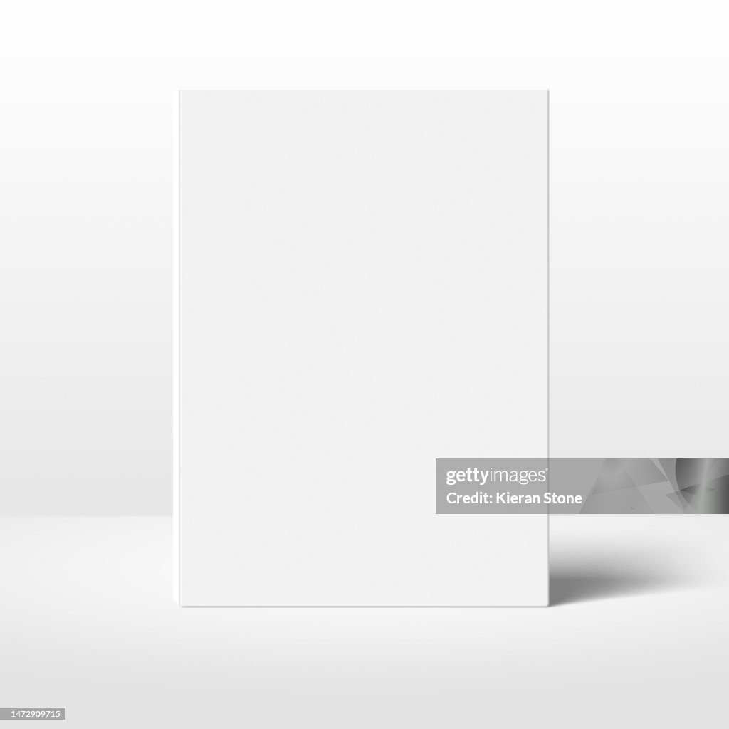Blank Book Cover Mock-Up