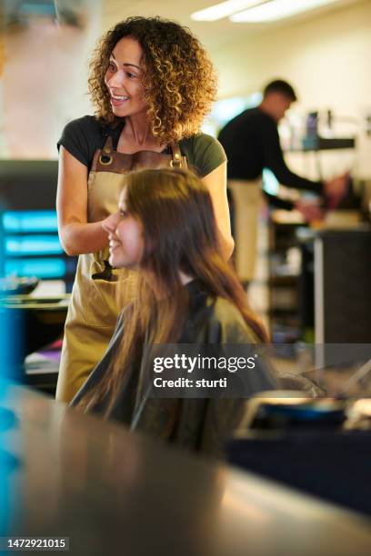 happy hair salon owner - salon owner stock pictures, royalty-free photos & images