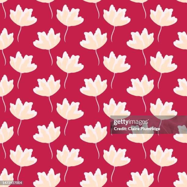 pretty seamless repeating floral pattern - newbury england stock pictures, royalty-free photos & images