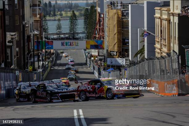 Shane van Gisbergen drives the Red Bull Ampol Racing Chevrolet Camaro during race 1, part of the 2023 Supercars Championship Series on March 11, 2023...