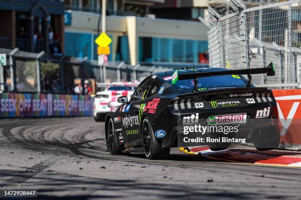 Cam Waters drives the Monster Energy Racing Ford Mustang GT during race 1, part of the 2023 Supercars Championship Series on March 11, 2023 in...