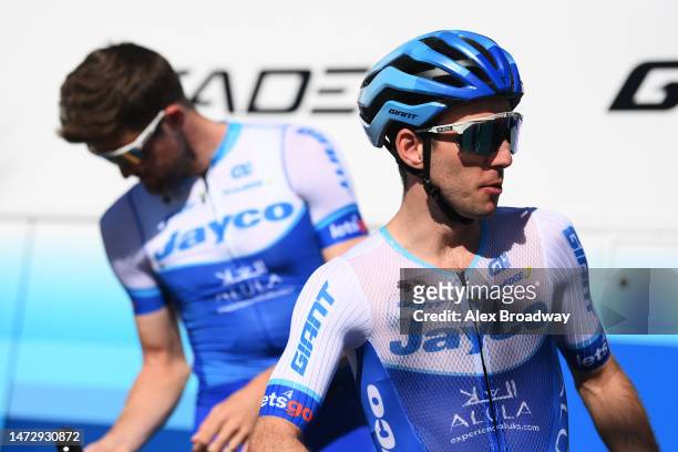 Simon Philip Yates of The United Kingdom and Team Jayco Alula prior to the 81st Paris - Nice 2023, Stage 8 a 118.4km stage from Nice to Nice / #UCIWT...