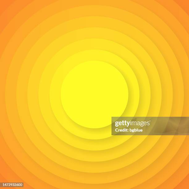 ilustraciones, imágenes clip art, dibujos animados e iconos de stock de diseño abstracto con círculos y degradados naranjas - fondo de moda - papel recortado