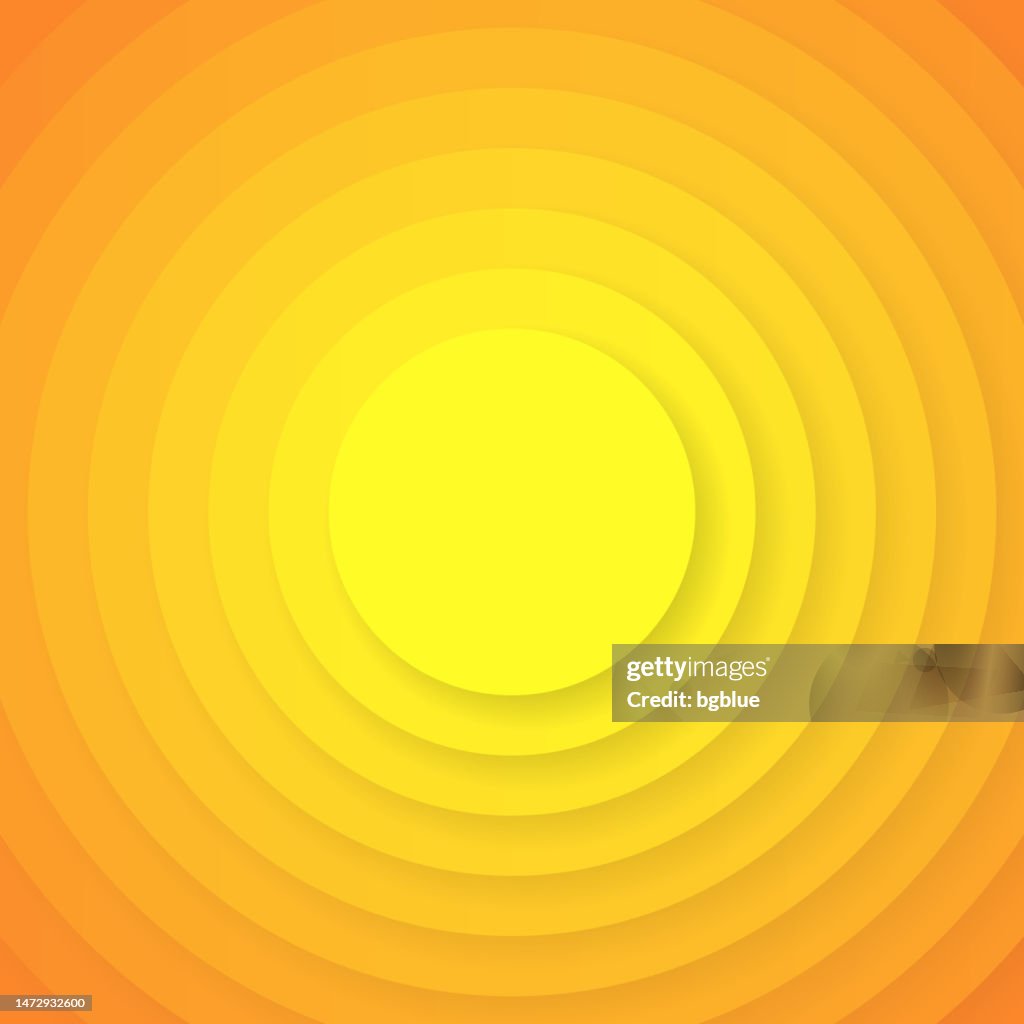 Abstract design with circles and Orange gradients - Trendy background
