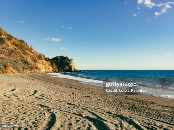 beach near salobreña, granada, spain - salobreña stock pictures, royalty-free photos & images