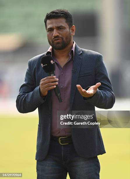 Former Bangladesh cricketer Imrul Kayes during the 2nd T20 International match between Bangladesh and England at Sher-e-Bangla National Cricket...